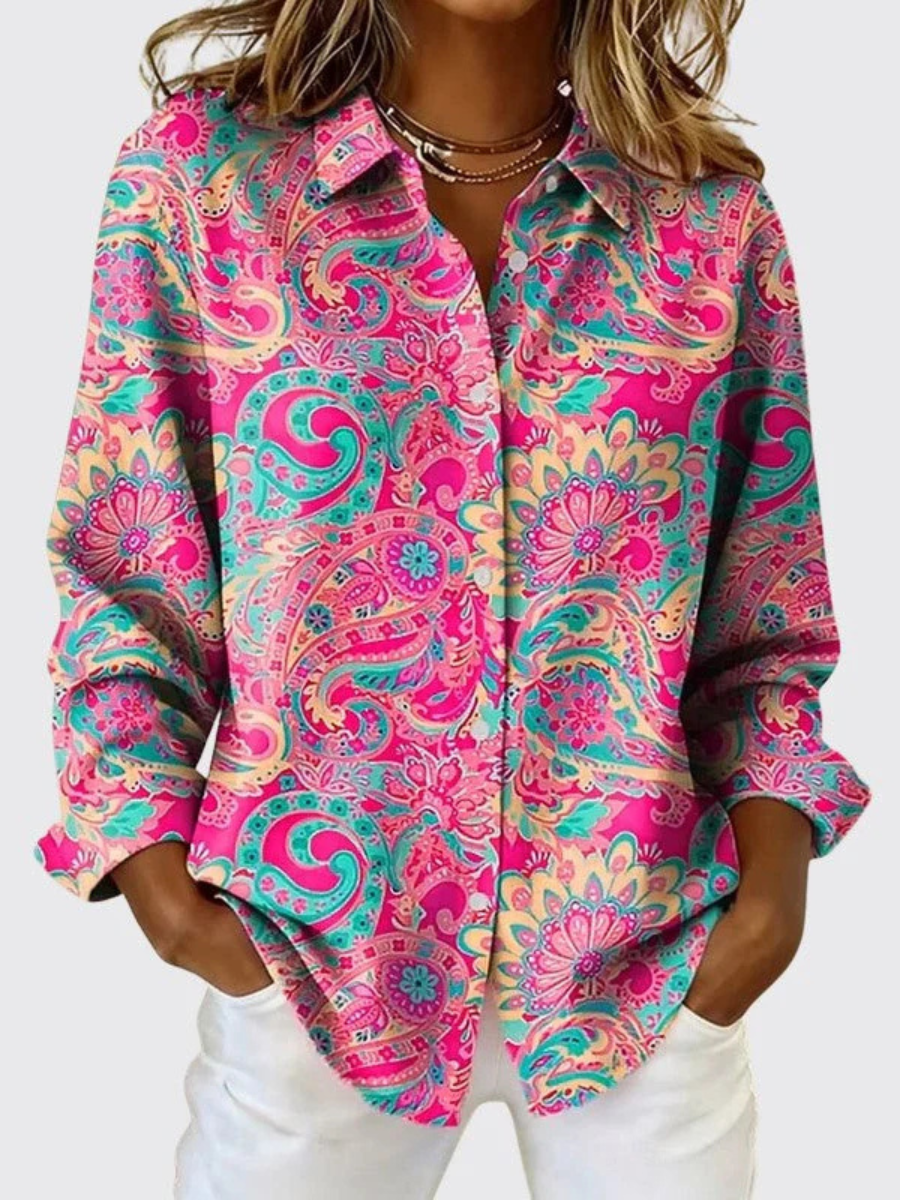 Katarina | Blusa con estampado de cachemir