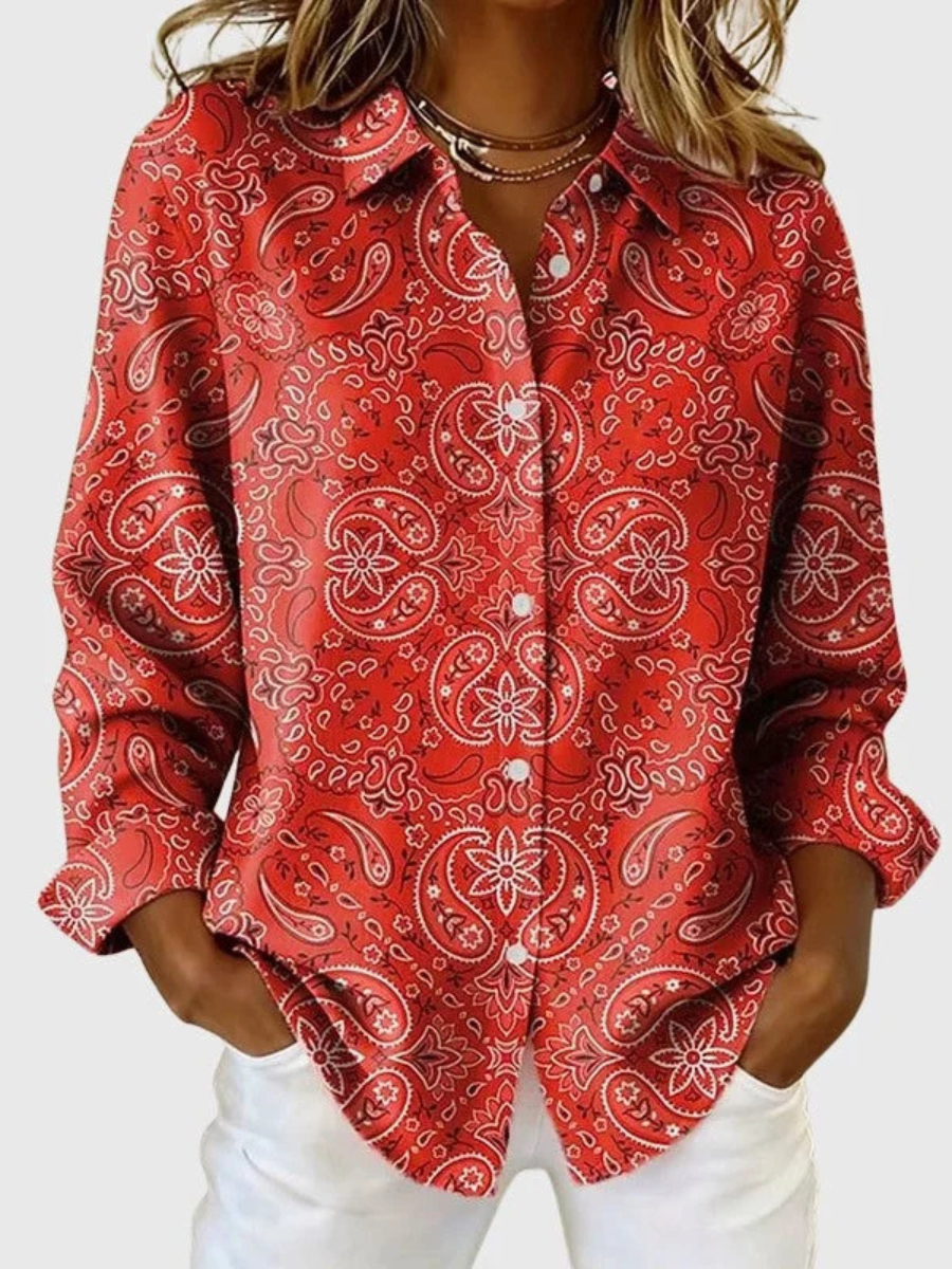 Katarina | Blusa con estampado de cachemir