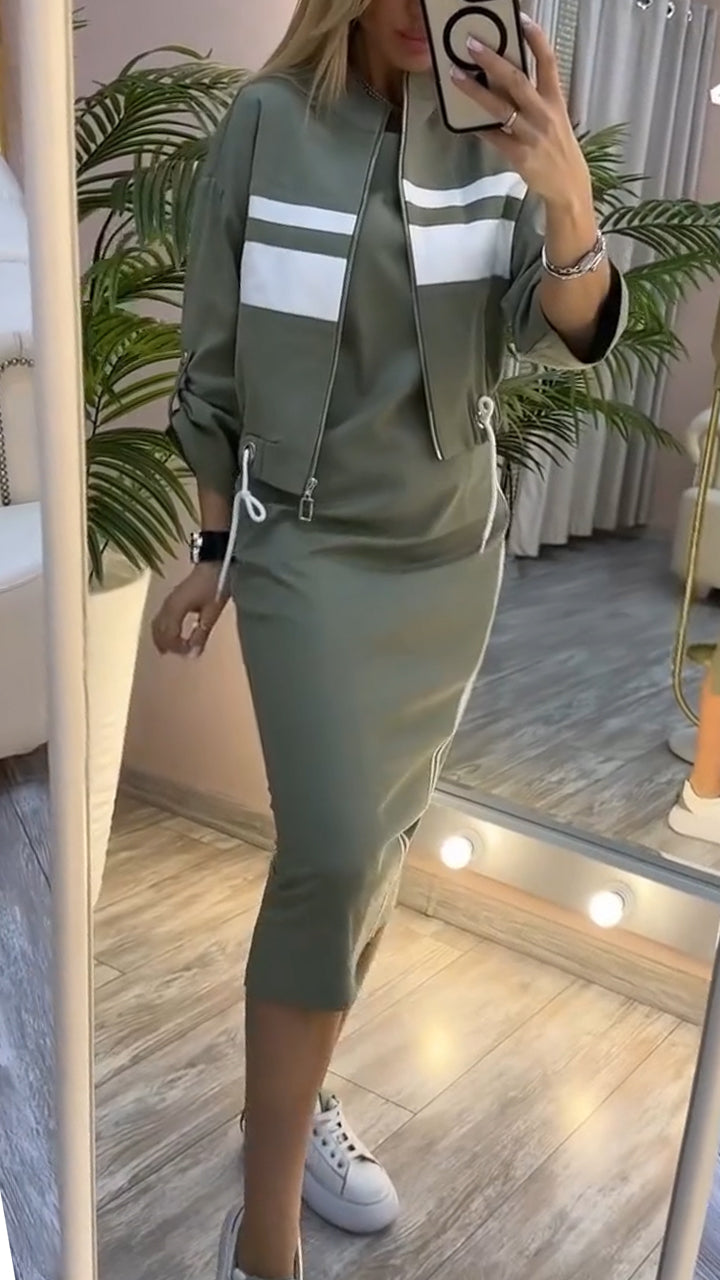 Nova | Conjunto casual de vestido y chaqueta