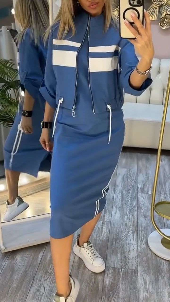 Nova | Conjunto casual de vestido y chaqueta