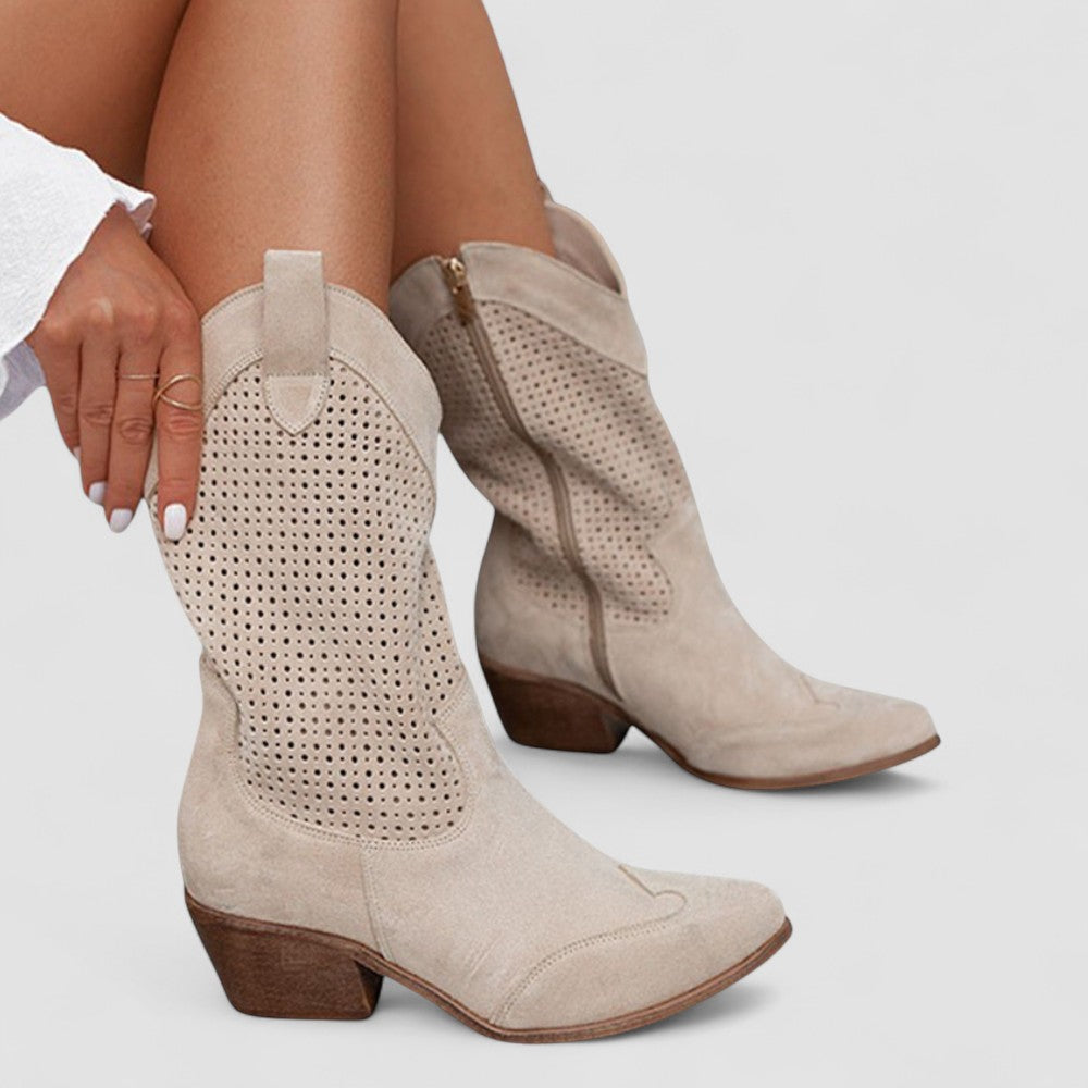Eleonora | Botas cowboy con detalles calados