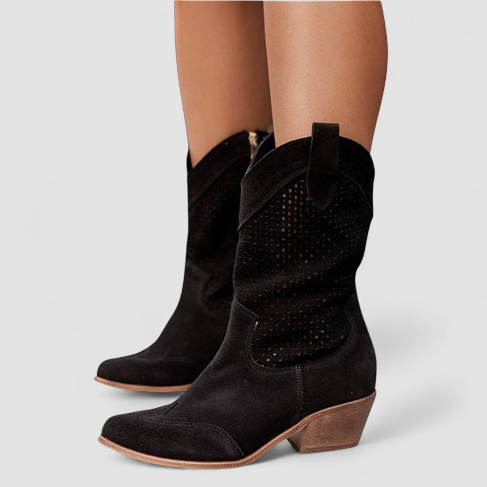 Eleonora | Botas cowboy con detalles calados