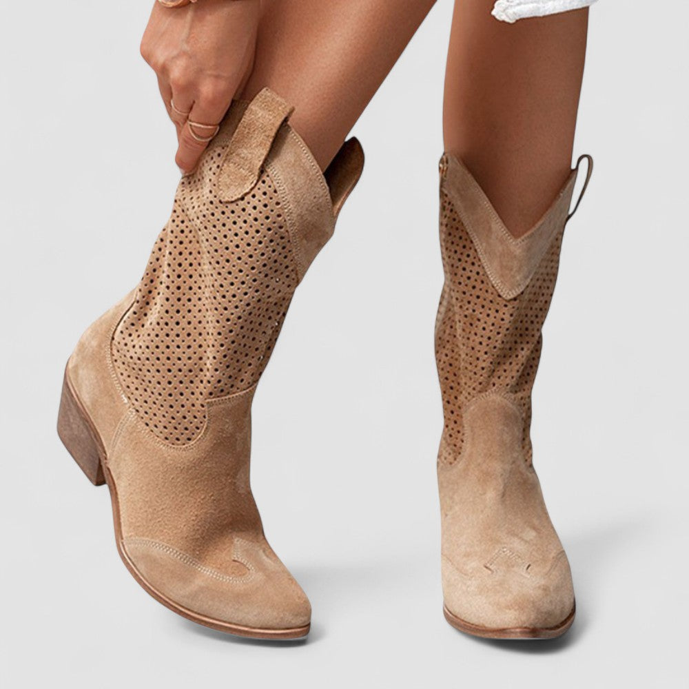 Eleonora | Botas cowboy con detalles calados