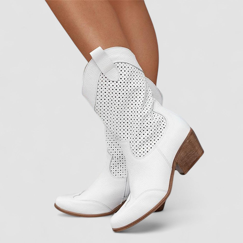 Eleonora | Botas cowboy con detalles calados