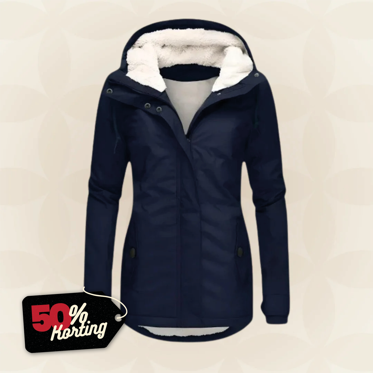 Kirsten | Abrigo de invierno repelente al agua con capucha