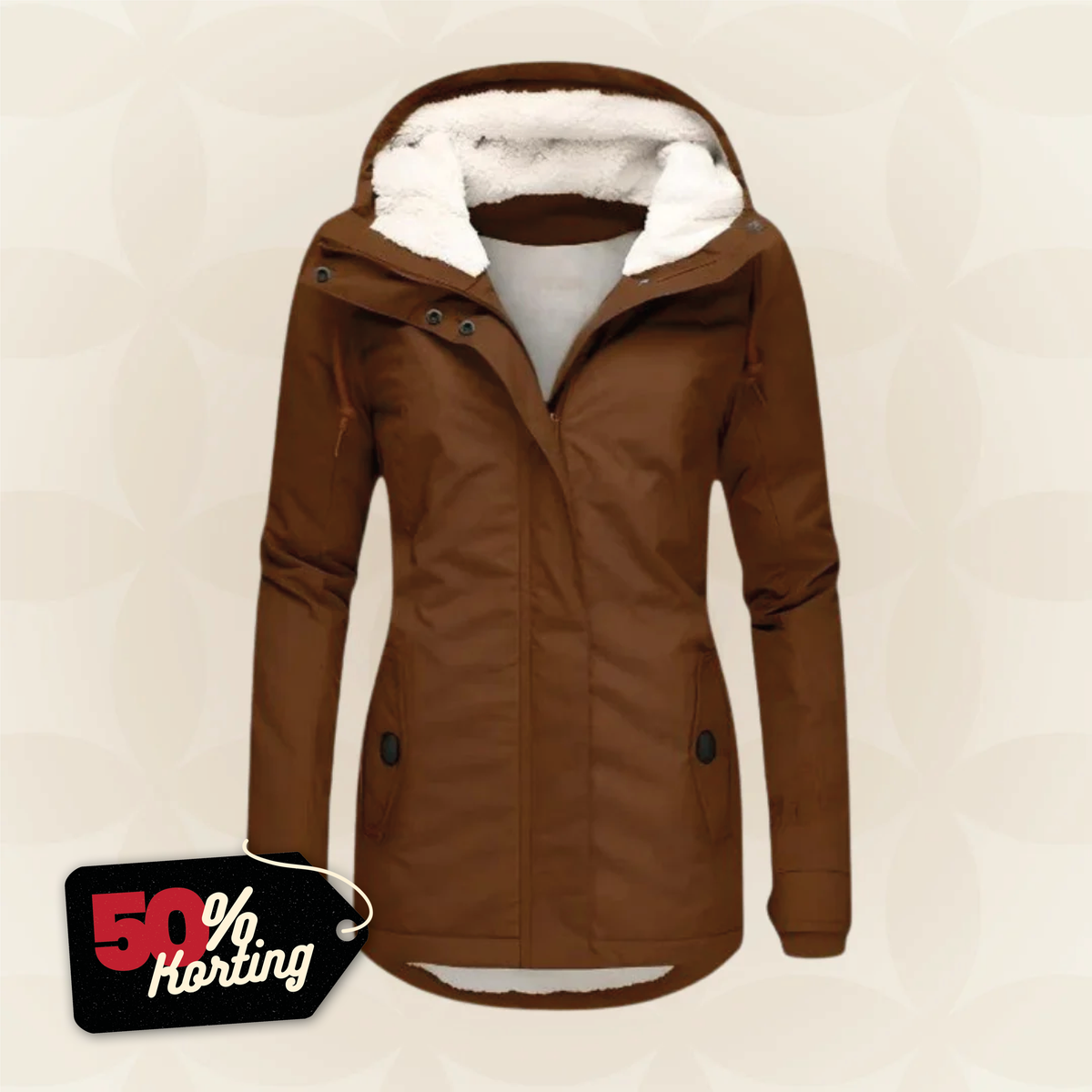 Kirsten | Abrigo de invierno repelente al agua con capucha