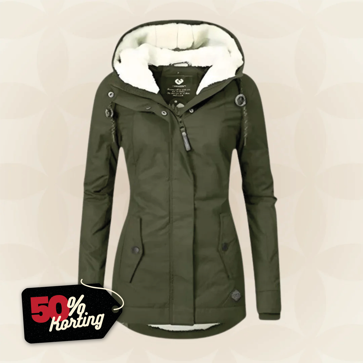 Kirsten | Abrigo de invierno repelente al agua con capucha