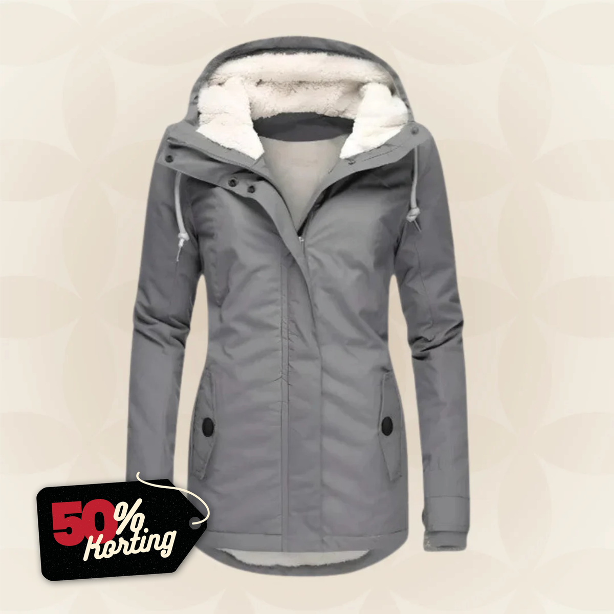 Kirsten | Abrigo de invierno repelente al agua con capucha
