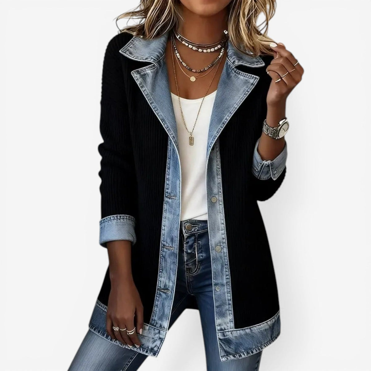 Emilia | Chaqueta unisex de inspiración vaquera