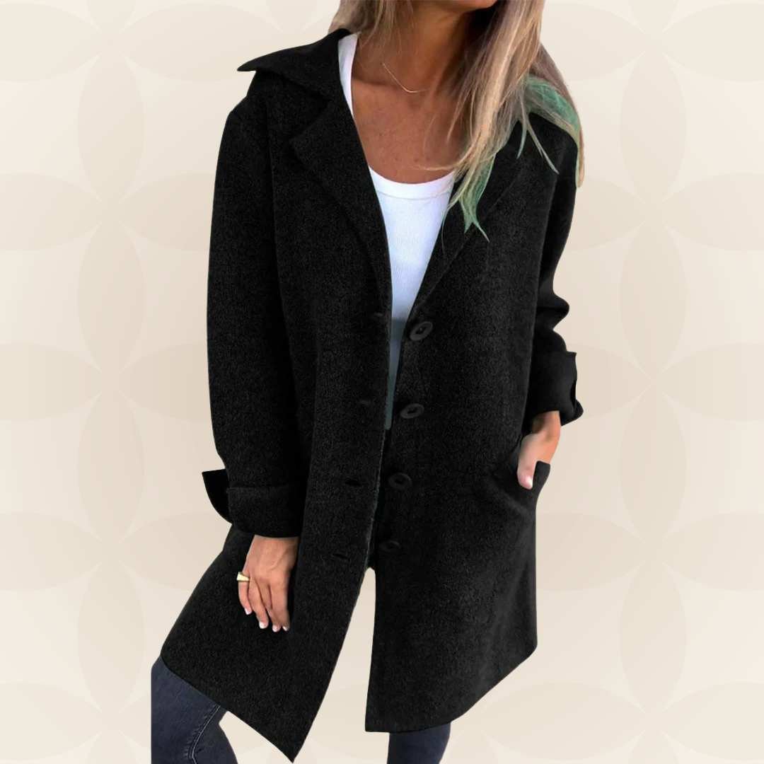 Sofia | Chaqueta suave con cierre de botones