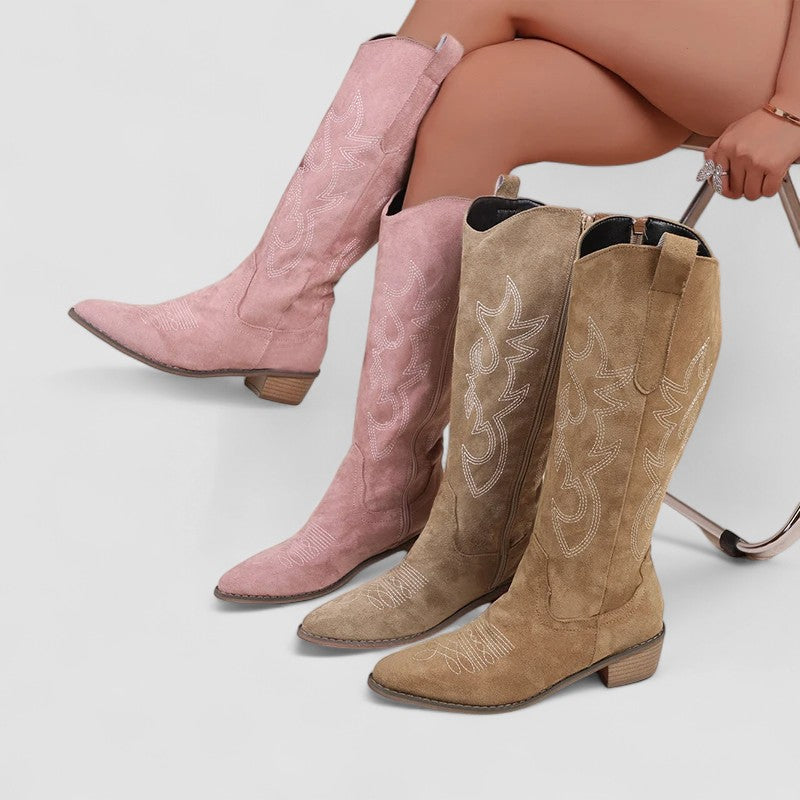 Valentina | Botas cowboy de tacón bajo