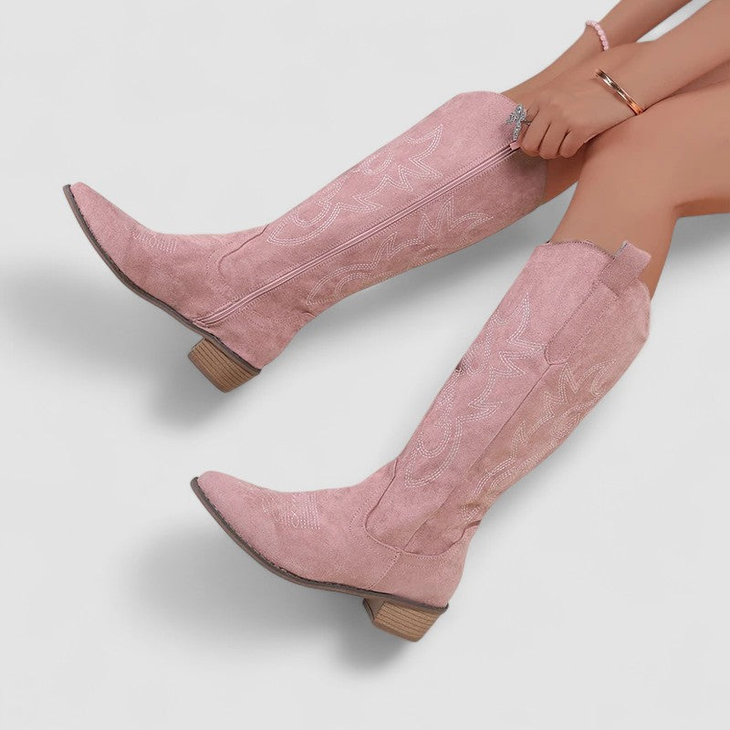Valentina | Botas cowboy de tacón bajo