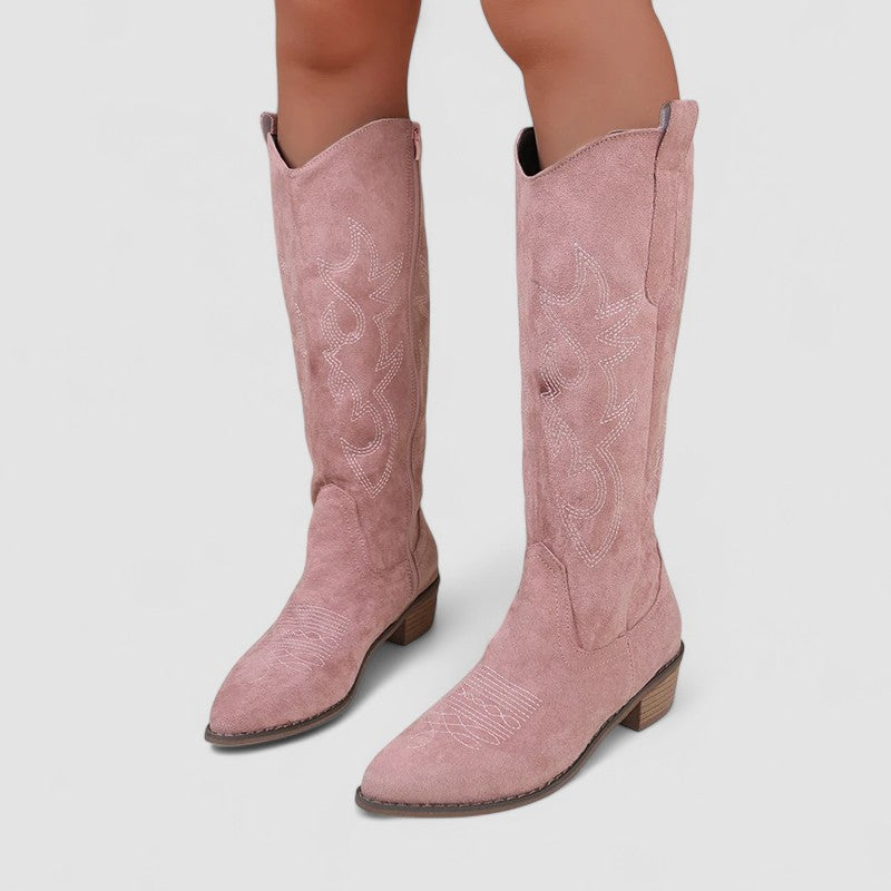 Valentina | Botas cowboy de tacón bajo
