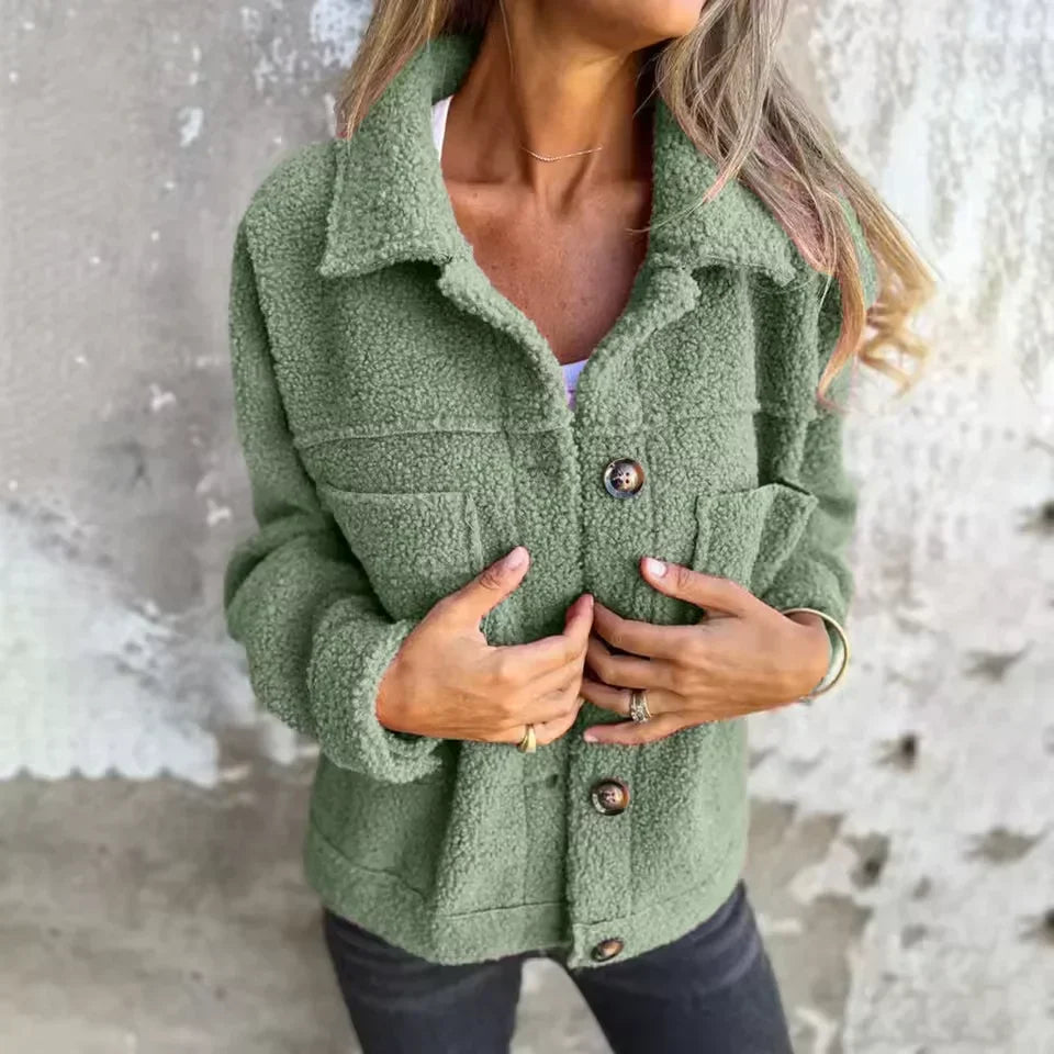 Selina | Chaqueta teddy de entretiempo