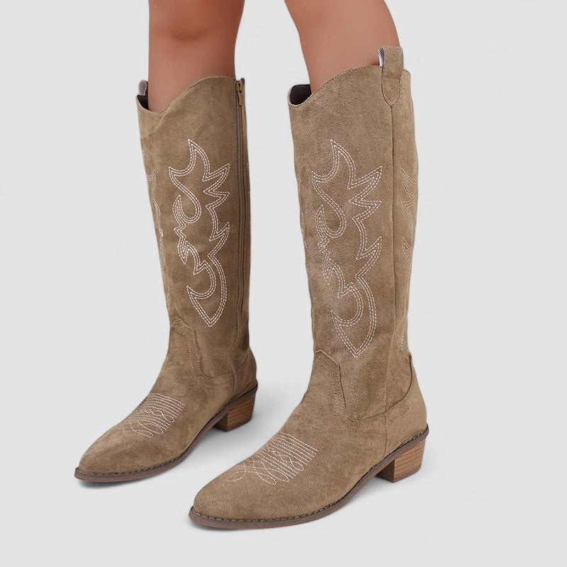 Valentina | Botas cowboy de tacón bajo