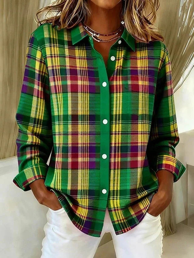 Dulcie | Camisa de cuadros de estilo vintage