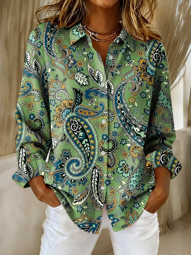 Katarina | Blusa con estampado de cachemir