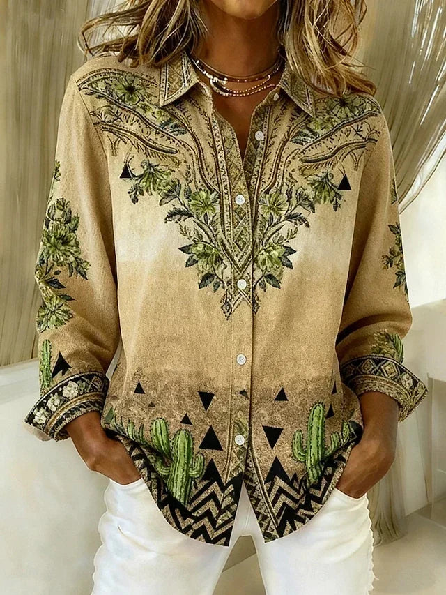 Tucson | Blusa floral de inspiración western
