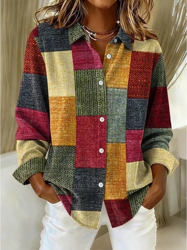 Merritt | Blusa de patchwork vintage