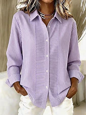 Norelle | Camisa de rayas de corte relajado