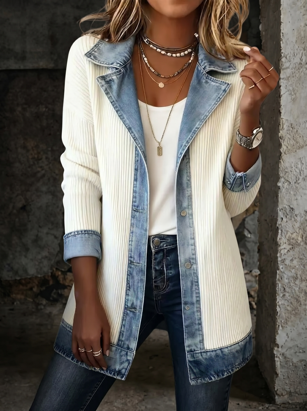 Emilia | Chaqueta unisex de inspiración vaquera