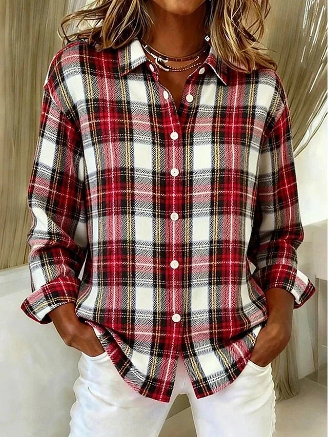 Dulcie | Camisa de cuadros de estilo vintage
