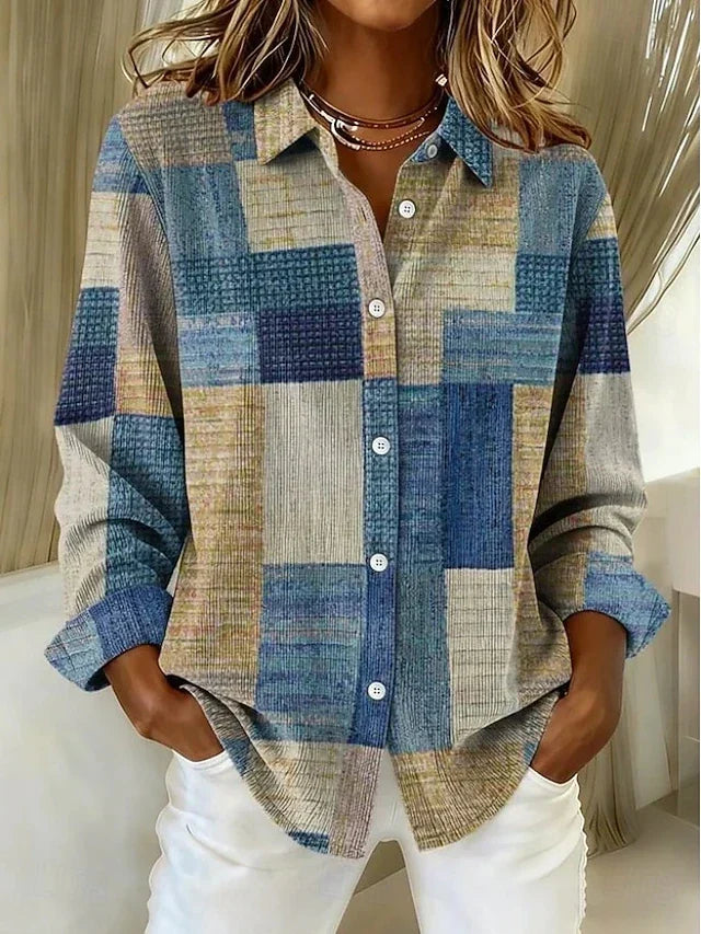 Merritt | Blusa de patchwork vintage